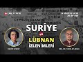 Suriye'de ve Lübnan'da hayat, son durum! Bölgeden yeni dönen Doç. Dr. Yasin Atlıoğlu ile konuşuyoruz